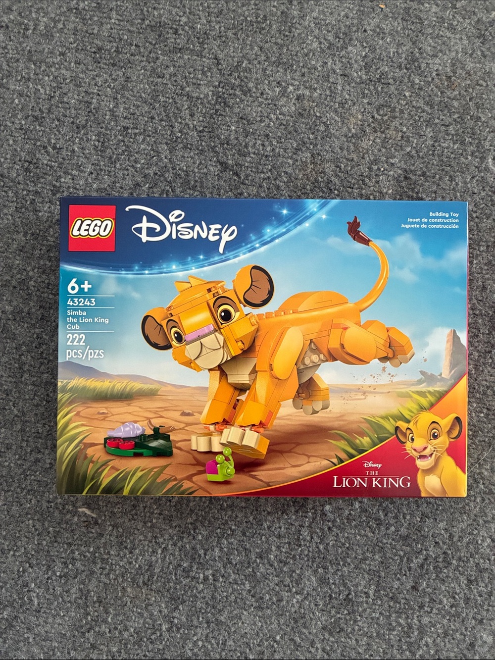 Lego Disney Simba Lion Cub Building Set - Orange, Tan, Brown